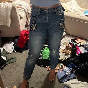 Lucky Brand butterfly jeans!